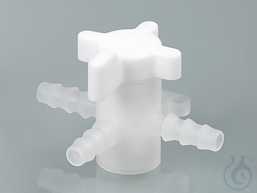 Dreiwegeventil, PVDF, &Oslash; 5-7 mm, NW 4 mm,...
