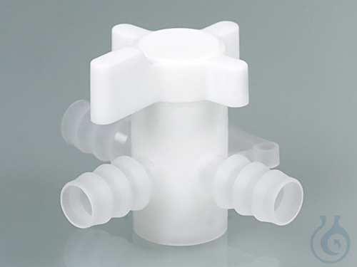Three-way valve, PVDF, &Oslash; 11-13 mm, NW 8 ...