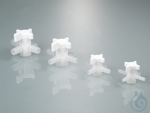 Dreiwegeventil, PVDF, &Oslash; 5-7 mm, NW 4 mm,...