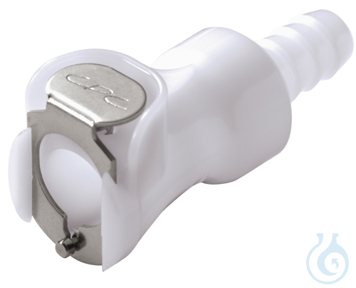 CPC coupling, POM, female, w/ valve, nozzle &Os...