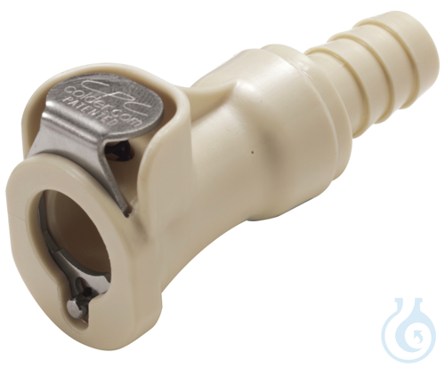 CPC coupling, POM, female, w/ valve, nozzle &Os...