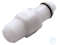 CPC snelkoppeling NW 6,4 POM, mannelijk zonder ventiel, schroefdraad 1/4'' NPT  Veer /...