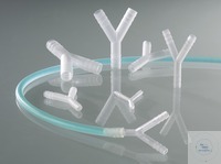 Y-Verbinder, PVDF, f. Ø 5-7mm, zylindrische Tüllen Y-Schlauchtüllen zum Verbinden von Schläuchen,...