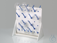 Draining rack without fluting LaboPlast®, 40 x 40 cm, PVC comp. with attached rods  Draining...