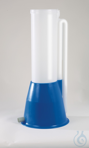 Spoelsysteem voor pipetten PE transparant Nuttige hoogte 600 mm  Voor eenvoudige, zachte...