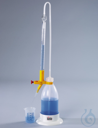 Titrating burette automatic, borosil. glass, 5 ml Burette with Schellbach stripes type Schilling...