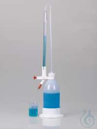 Titrating burette with shatter protection 15ml The titrating burette with splinter protection is...
