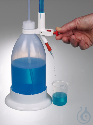 Titrating burette with shatter protection 25ml