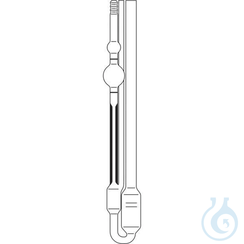 530 01, Ubbelohde-Viskosimeter (DIN), nicht kalibriert, Kapillare-Nr. 0a,...
