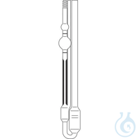 527 01, Ubbelohde viscometer (ASTM), calibrated for automatic measurements,...