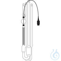 545 01, Ubbelohde viscometer (ASTM), calibrated for automatic measurements,...