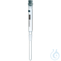 B 511, Elektrolytschlüssel, Glasschaft, Einbauschliff NS 14,5, Länge 103 mm,...