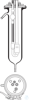 577 00, Temperature stabilization jacket for Ubbelohde viscometers and circulation thermostats...