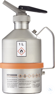 Safety can (1 liter) with metering device, unpolished: 01DU Safety can (1 liter) with metering...