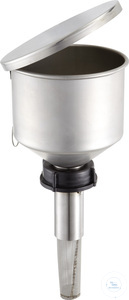 Funnel with plastic-cap (PE), closure head and flame trap: TK51 Funnel with...