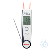 Dual-Infrarot- / Klappthermometer TLC 750i mit einklappbarem Einstechfühler...