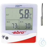TMX 320, Refrigerator Thermometer with big triple display current measured...