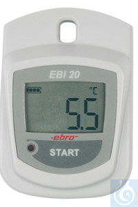 EBI 20-T1, Temperature data logger with 2 point factory calibration certificate