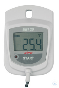 Temperaturlogger EBI-20-TE1 mit externem Sensor, Messb.: -30 / +70°C...