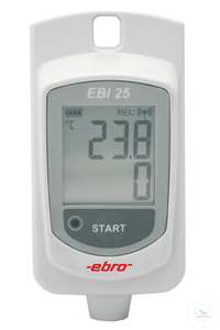 EBI 25-T, Funk-Temperaturlogger (interner Fühler) inkl. Kalibierzertifikat....