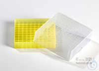 EPPi® Cryobox 2.0 / 10x10 divider, yellow, height 53 mm fix, with ID code,...