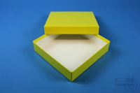 ALPHA Box 25 / 1x1 ohne Facheinteilung, gelb, Höhe 25 mm, Karton standard....