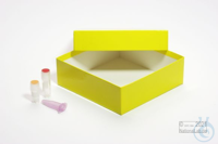 ALPHA Box 50 / 1x1 without divider, yellow, height 50 mm, cardboard...