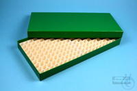 ALPHA Box 25 long2 / 16x32 divider, green, height 25 mm, cardboard standard....