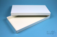 ALPHA Box 25 long2 / 1x1 without divider, white, height 25 mm, cardboard...