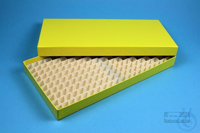 ALPHA Box 25 long2 / 16x32 divider, yellow, height 25 mm, cardboard standard....