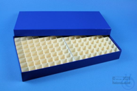 ALPHA Box 32 long2 / 13x26 divider, blue, height 32 mm, cardboard standard....