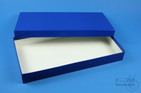ALPHA Box 32 long2 / 1x1 without divider, blue, height 32 mm, cardboard...