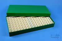 ALPHA Box 32 long2 / 13x26 divider, green, height 32 mm, cardboard standard....