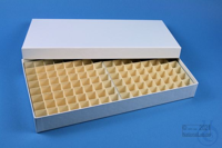 ALPHA Box 32 long2 / 13x26 divider, white, height 32 mm, cardboard standard....