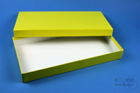 ALPHA Box 32 lang2 / 1x1 ohne Facheinteilung, gelb, Höhe 32 mm, Karton...