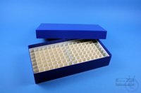 ALPHA Box 50 long2 / 10x20 divider, blue, height 50 mm, cardboard special....