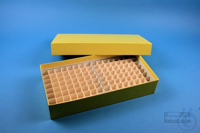 ALPHA Box 50 long2 / 10x20 divider, yellow, height 50 mm, fiberboard special....