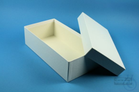 ALPHA Box 75 long2 / 1x1 without divider, white, height 75 mm, cardboard...