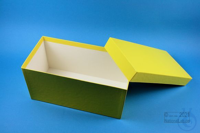 ALPHA Box 130 long2 / 1x1 without divider, yellow, height 130 mm, cardboard...