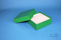 BRAVO Box 50 / 1x1 without divider, green, height 50 mm, cardboard special....