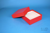 BRAVO Box 50 / 1x1 ohne Facheinteilung, rot, Höhe 50 mm, Karton standard....
