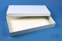 BRAVO Box 32 long2 / 1x1 without divider, white, height 32 mm, fiberboard...