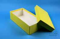 BRAVO Box 75 long2 / 1x1 without divider, yellow, height 75 mm, cardboard...