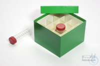 CellBox Maxi / 4x4 Fächer, grün, Höhe 128 mm, Karton spezial. CellBox Maxi /...