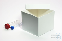 CellBox Maxi / 1x1 without divider, white, height 128 mm, cardboard special.