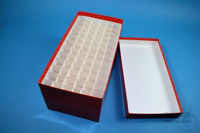 CellBox Maxi long / 6x12 divider, red, height 128 mm, cardboard special.