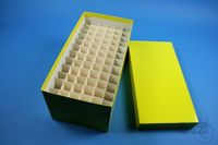 CellBox Maxi long / 6x12 divider, yellow, height 128 mm, cardboard standard....