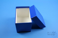 CellBox Mini lang / 1x1 ohne Facheinteilung, blau, Höhe 128 mm, Karton standard.