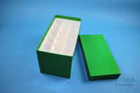 CellBox Mini long / 3x6 divider, green, height 128 mm, cardboard standard....