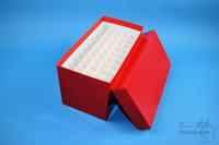 CellBox Mini long / 5x10 divider, red, height 128 mm, cardboard standard....